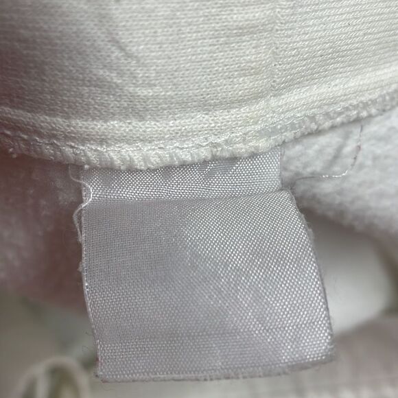 Ladies Button Up Cardigan Jacket, Size Large, White with Birds and Floral Design - Picture 9 of 12